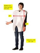 Rasta Imposta Tooth and Toothbrush Halloween Couples Costume, Adult One Size 20045 View 4