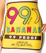 Rasta Imposta 99 Banana Dress Costume, Women's Size 2-8 R1390-SM View 4