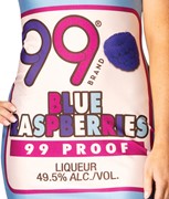 Rasta Imposta 99 Blue Raspberry Dress Costume, Women's Size 2-8 R1391-SM View 4