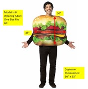 Rasta Imposta Cheeseburger & French Fries Couples Costume, Adult One Size 10083 View 4