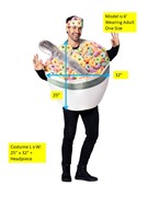 Rasta Imposta Bowl of Cereal w. Spoon Halloween Costume, Adult One Size R7402-OS View 4