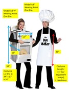 Rasta Imposta Bun in the Oven Couple Halloween Costume, Adult One Size GC10194 View 4