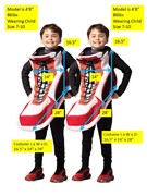 Rasta Imposta Hightop Sneaker 2 Pack Bundle Halloween Costume, Child Size 7-10 20071 View 4