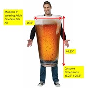Rasta Imposta Beer Pint Costume, Adult One Size 6803 View 5