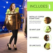 Rasta Imposta Moscow Mule w. Mint & Lime Halloween Costume, Adult One Size R7404 View 5