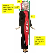 Rasta Imposta Tooth and Toothbrush Halloween Couples Costume, Adult One Size 20045 View 5