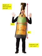 Rasta Imposta Champagne Bottle Halloween Costume, Adult One Size R1263-OS View 5