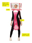 Rasta Imposta Pink Razor Halloween Costume, Adult One Size R1282-OS View 5