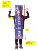 Rasta Imposta FREE-Z Purple Ice Pop Halloween Costume, Child Size 7-10 R1361-710 View 5