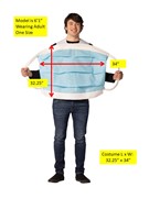 Rasta Imposta Disposable Face Mask Halloween Costume, Adult One Size R1509-OS View 5