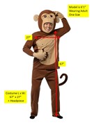 Rasta Imposta Monkeying Around  Halloween Costume, Adult One Size GC6500 View 6