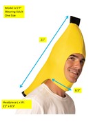 Rasta Imposta Banana Party in Back Headpiece Hat Halloween Costume, Adult One Size R1355-OS View 6