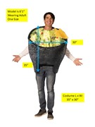 Rasta Imposta Guacamole in Bowl Halloween Costume, Adult One Size R1352-OS View 6