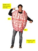 Rasta Imposta Brain Halloween Costume, Adult One Size R1356-OS View 7