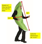 Rasta Imposta Corona Extra Bottle & Giant Lime Slice Couple Halloween Costume, Adult One Size 20063 View 7