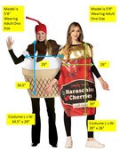 Rasta Imposta Maraschino Cherries Jar & Ice Cream Sundae Couple Halloween Costume 20086 View 7