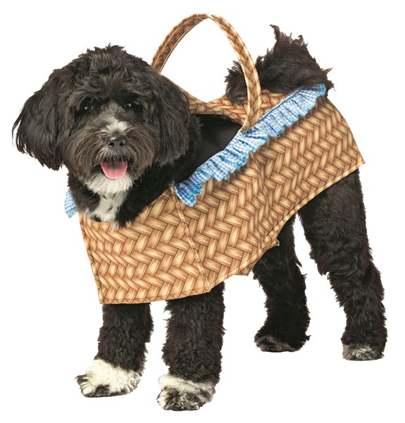 Doggie Basket Dog Pet Costume, Available in Sizes XS-Small to 2X-3X