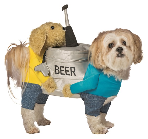 Carrying Beer Keg Dog Pet Costume, Available in Sizes X-Small to 2X-3X