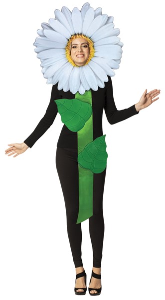 Daisy Flower Costume, Adult One Size