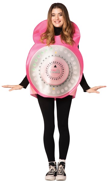 Birth Control Contraceptive Pack Costume, Adult One Size