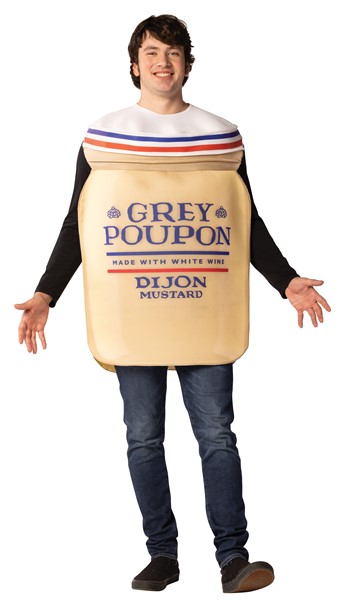 Grey Poupon Dijon Mustard Halloween Costume, Adult One Size