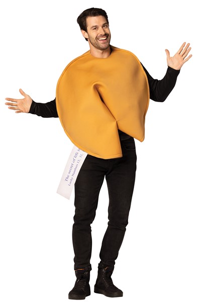 Fortune Cookie w. Message Halloween Costume, Adult One Size