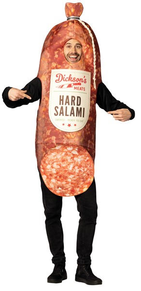 Smoked Hard Salami Halloween Costume, Adult One Size