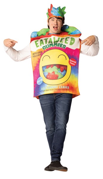 Eataweed Gummies Halloween Costume, Adult One Size
