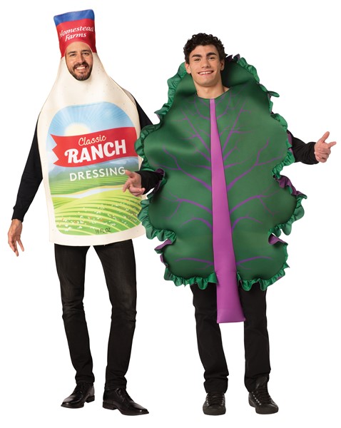 Kale Salad Tunic & Ranch Dressing Bottle Couples Costume, Adult One Size