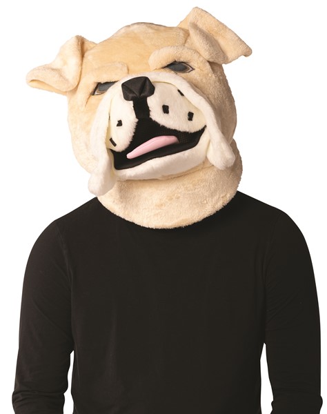 Bulldog Mascot Head Costume, Adult One Size