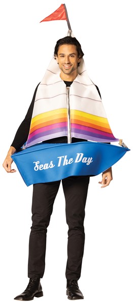 Sailboat Seas The Day Halloween Costume, Adult One Size