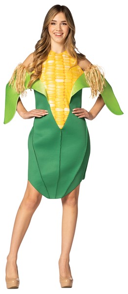 Corn on the Cob Dress Halloween Costume, Women's Size 2-8