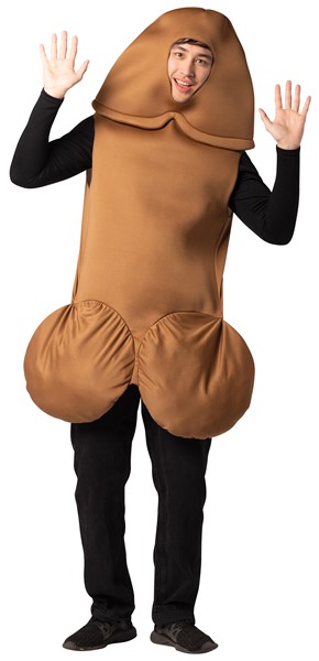 Brown Penis Halloween Costume, Adult One Size