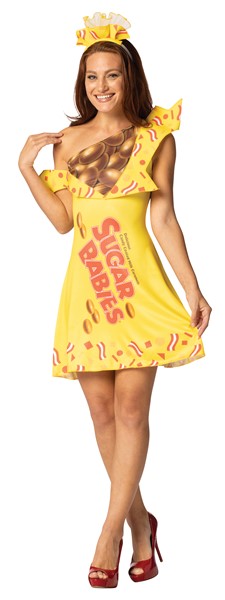 Sugar Babies Dress Halloween Costume, Women's Size S-M (2-8)