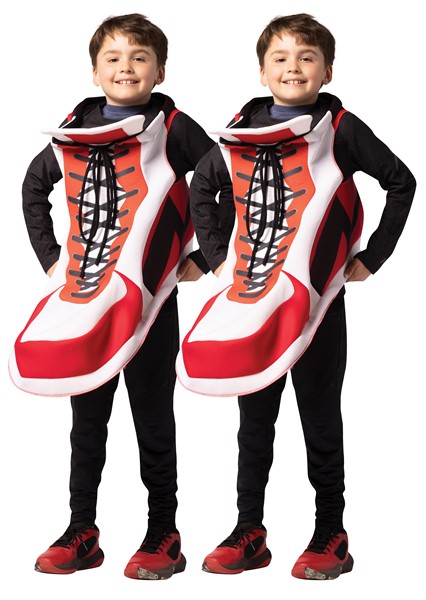 Hightop Sneaker 2 Pack Bundle Halloween Costume, Child Size 7-10