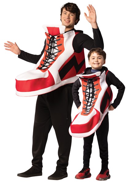 Hightop Sneaker Bundle Halloween Costume, Adult One Size & Child Size 7-10